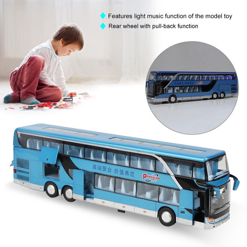 Elétrica 1:50 Liga De Ônibus De Dois Andares Modelo Brinqu