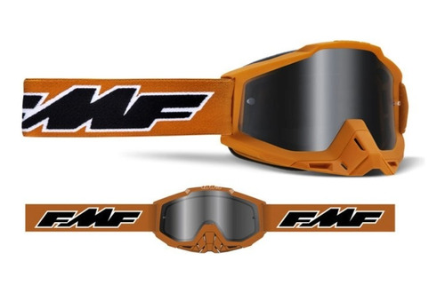 Antiparras Fmf Powerbomb Espejada Rocket Naranja Mx Moto