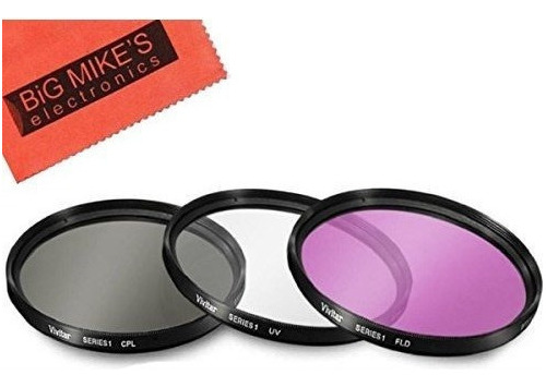 Kit De Filtro De 3 Piezas Multicapa De 46 Mm (uv-cpl-fld) Pa