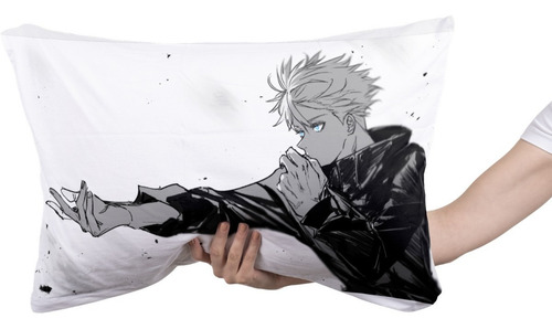 Cojin Almohada Satoru Gojo B/n Jujutsu Kaisen Anime Hogar