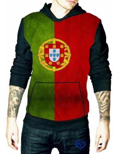 Moletom Bandeira Portugal Masculino Blusa Adulto