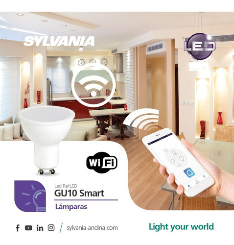 Led Spot Refled Smart Gu10 Sylvania (3000k- 4000k- 6500k)