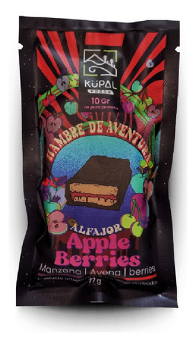 Alfajor Vegano Proteína 10g / Apple Berries Kupal Foods