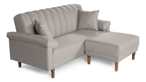 Sala Modular Calatrava Makora Essentials De Lino Reversible Color Gris
