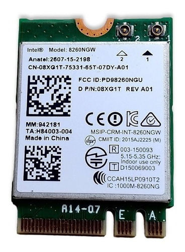Wifi + Bt Banda Dual Lenovo Thinkpad M900z 8260ngw * (Usado)
