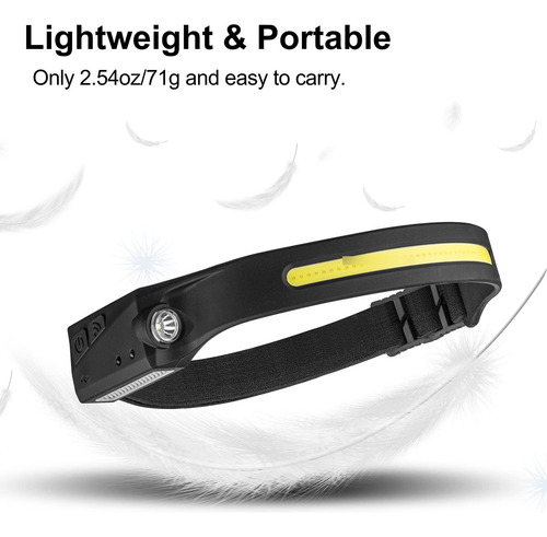 Linterna Frontal Led Recargable 230 Paquete De 2
