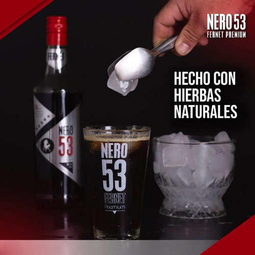 Imagen 3 de 10 de Fernet Premium Nero 53 Clásico 750 Ml. Microcentro. Envíos.
