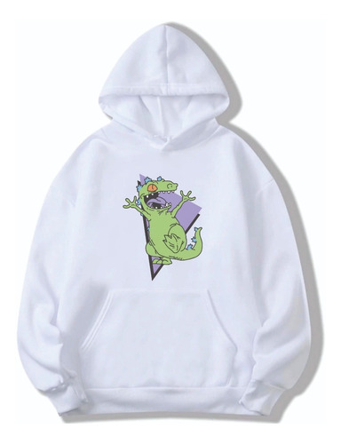 Buzo Reptar Dinosaurio Rugrats Retro 90's Hoodie Canguro #2