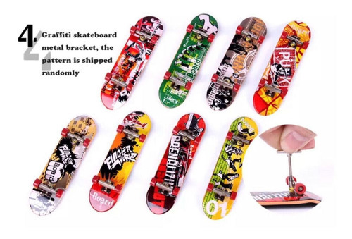 Kit Rampa Deck Radical Skate Dedo Diapasón Graffiti D