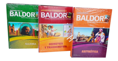 Coleccion Baldor Algebra,aritmetica,geometria C/u 98