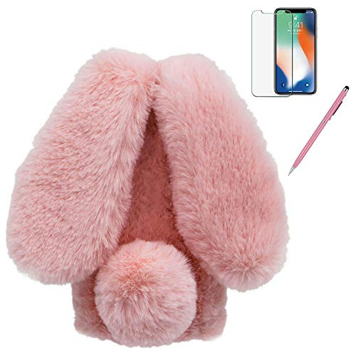 Funda Para iPhone 13 Mini 5.4 Pulgada Rosa Rabbit Fur Tpu-02