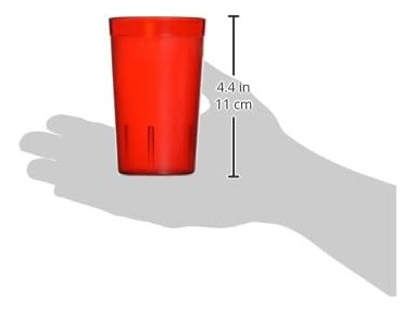 Tumblers Guijarros De Winco, 9 Onzas, Rojo