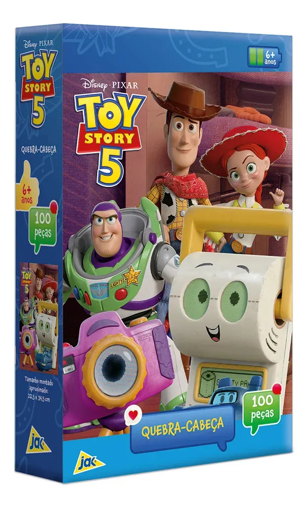 Toyster -  Disney: Toy Story 5 - Quebra-cabeça 100 Peças - JAK