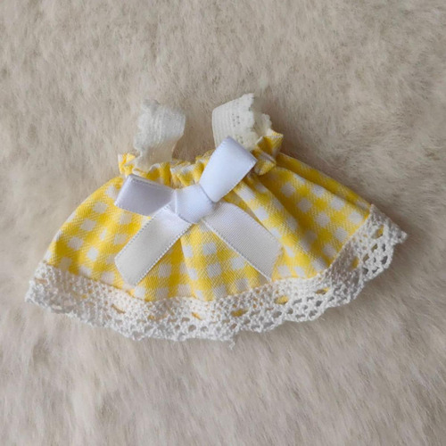 Vestido Sin Mangas De Muñeca De Felpa, Haz Tus Amarillo