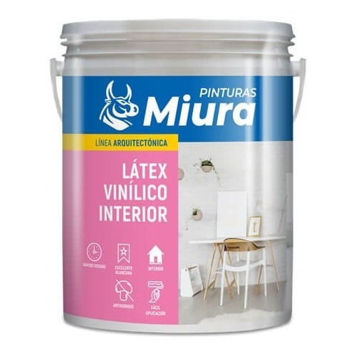 Latex Vinilico Interior Miura 10lts Blanco