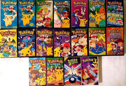 3 Fitas Vhs Pokémon 2, 3 e 4 (Originais)