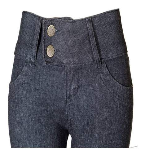 Calça Jeans Feminina Preta Tam 40 Ref 1541