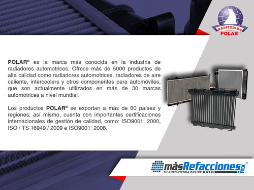 Radiador Soldado Infiniti Q60 Aut C/aa 14-15 Polar
