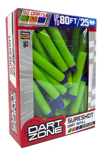 Imagen 2 de 3 de Pistolas dart zone 50 dart refill pack