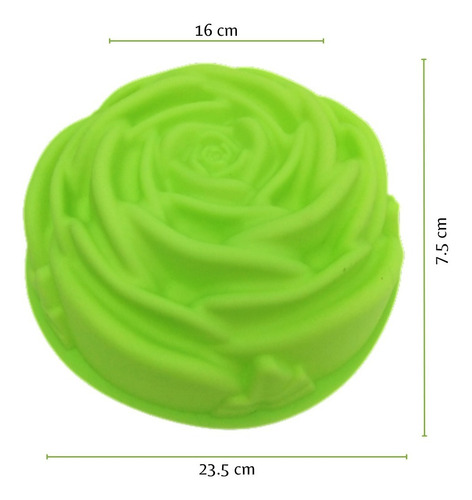 Molde De Silicona Forma De Rosa Flor Pasteles Reposteria
