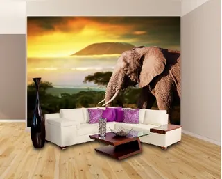 Fotomurales Adhesivos Decorativos Elefantes - 2m X 1.50m