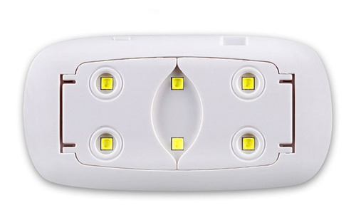Imagen 7 de 10 de Mini Cabina Uñas Secador 6w Led Uv Esculpidas Gelidificadas