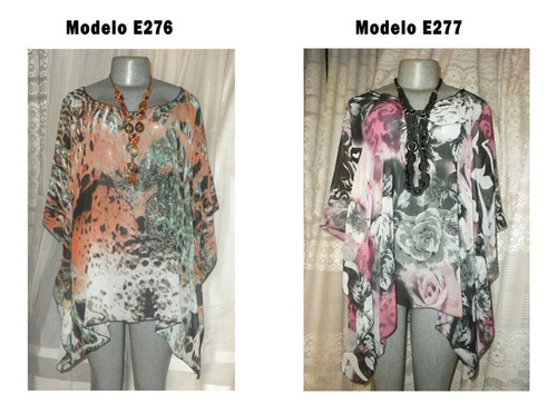 Blusones Estampados En Tallas Plus L, Xl, Xxl, Xxxl