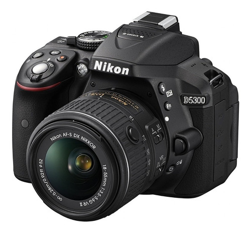 Cámara Nikon D5300 Lente 18-55mm Vr 24,2mpx Wifi Gps