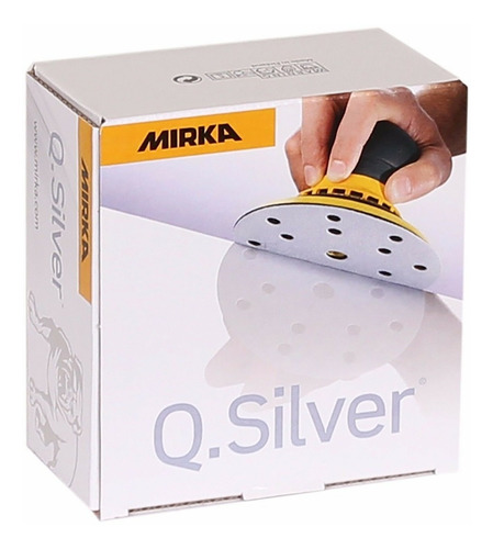 Imagem 3 de 4 de Disco De Lixa Hookit Orbital 150mm Q Silver - Mirka