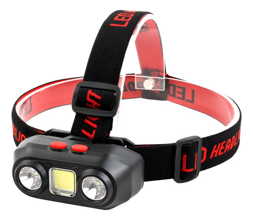Linterna Frontal Minero Cabeza Pila 18650 Recargable Usb C