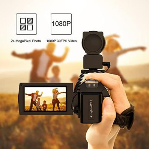 Aasonida Videocámara Para Cámara Digital Vlogging Fhd 1080p