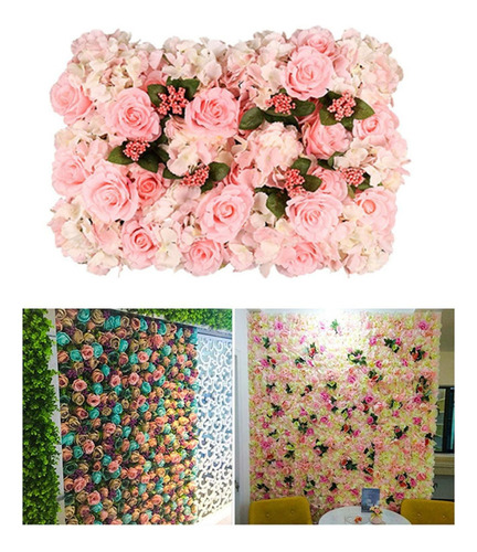 Panel De Pared De Flores De Boda Artificial
