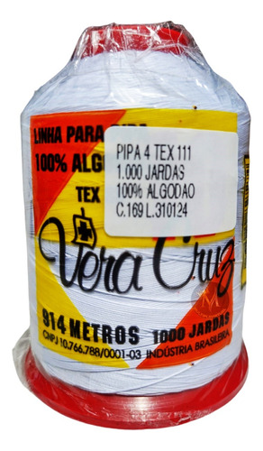 Linha Vera Cruz 1000 Jardas Fio 4 Forte Para Pipa Resistente