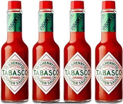 ! 4 Pack Salsa Tabasco 60 Ml Cada Una