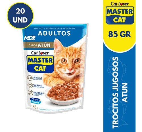 Master Cat Sachet Trocitos Jugosos 85gr X40 Und | Mdr