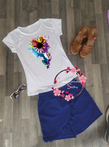 Conjunto De Blusa Y Short Para Dama