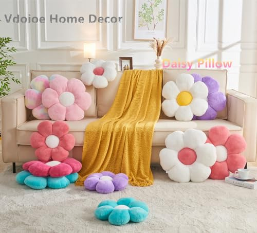 Almohada En Forma De Flor Rosa 40 Cm Para Sofá