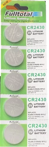 Batería de botón CR2430 de 3V, pilas electrónicas de litio, DL2430