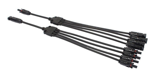 Imagen 2 de 6 de 1 Juego Cable Conector Mc4 Branch 4 A 1 Union Paralelo Panel
