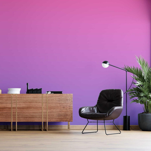 Imagem 4 de 5 de Papel De Parede Adesivo Degradê Rosa E Roxo N05170