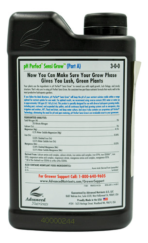 Advanced Nutrients - Sensi Grow Part A 1l