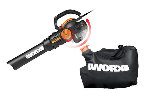 Worx Wg512 Trivac 2.0 - Soplador Elctrico De 12 Amperios 3 E