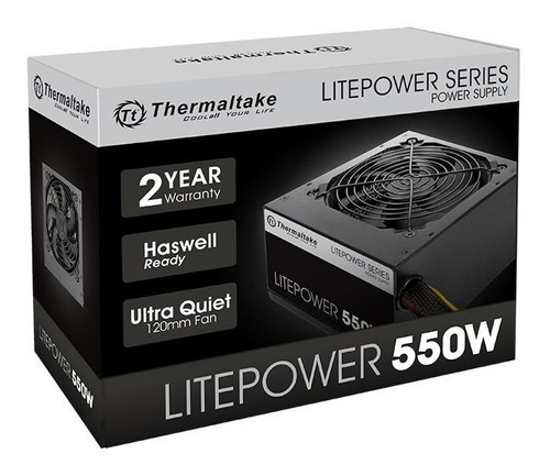 Fuente Thermaltake 550w Reales Litepower 550w Cooler 120mm