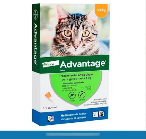 Elanco Advantage Gatos Hasta 4 Kilos