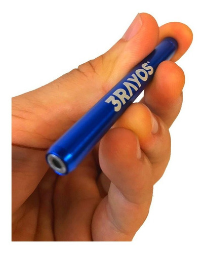 Imagen 2 de 5 de Pipa Lucky Aluminio Premium Azul + Frasquito Regalo