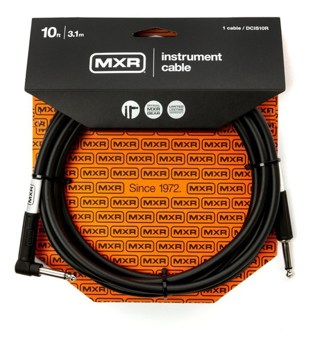Cable Guitarra Mxr Dcis10r Angulo 3 Mts Standart Series