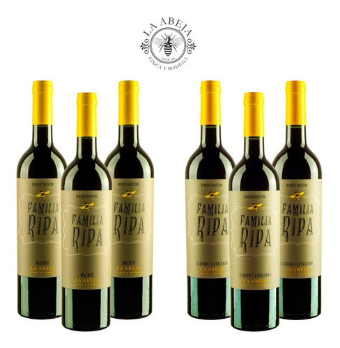 Vino Familia Ripa: 6 Malbec + 6 Cabernet (12x750ml)