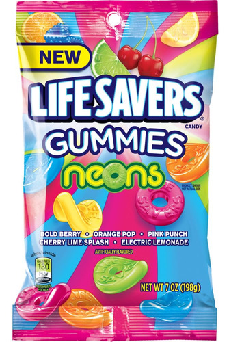 Lifesavers - Gomitas De Neon Caramelos, 7 Onzas (paquete De