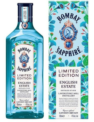Gin Bombay sapphire limited edition English Estate 1lt