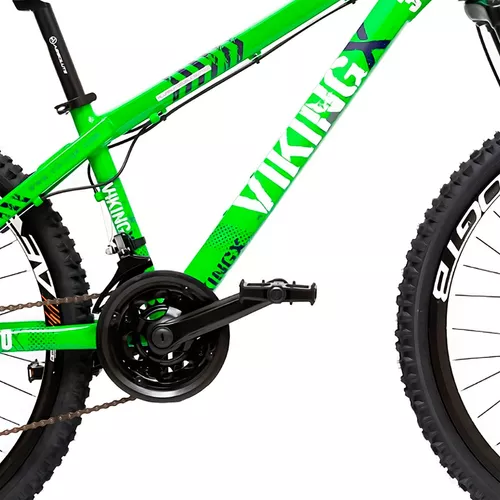 Bicicleta Aro 26 Vikingx 21 Marchas Freio Disco C/ Suspensão